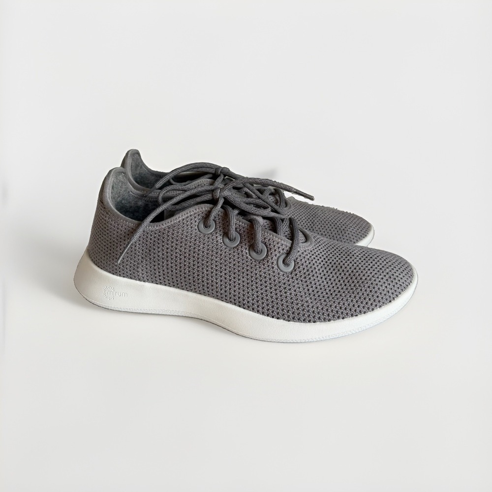 Allbirds Tree Runners Men's Size 11 Gray Knit Lace Up Sneakers